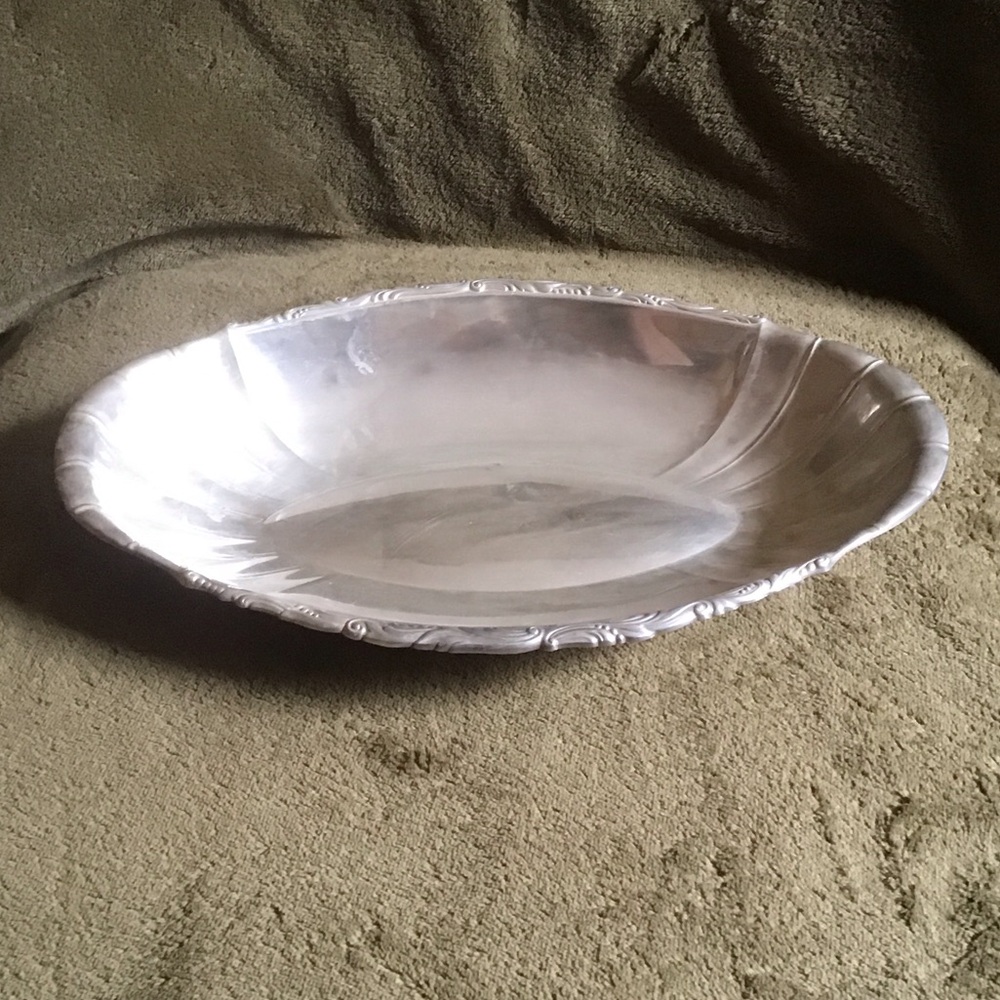 Elegant Germany Vintage Silverplated Oval Serving Platter